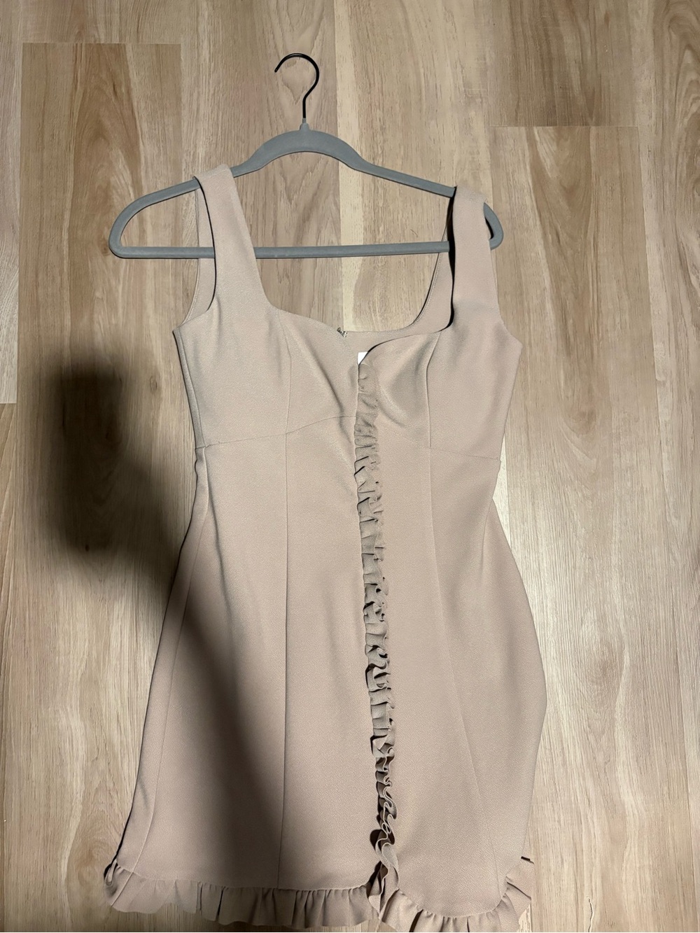 Sleeveless Ruffle-Trim Dress